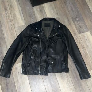 All Saints Leather Jacket size large